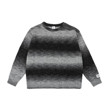 Fuzzy Icon Striped Sweater (Ivory & Black)