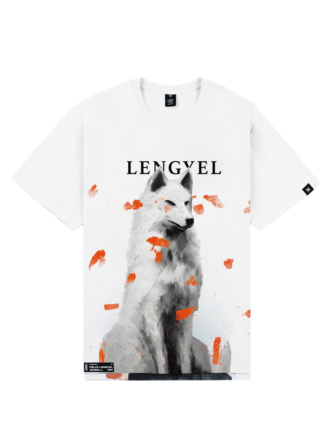 white wolf shirt